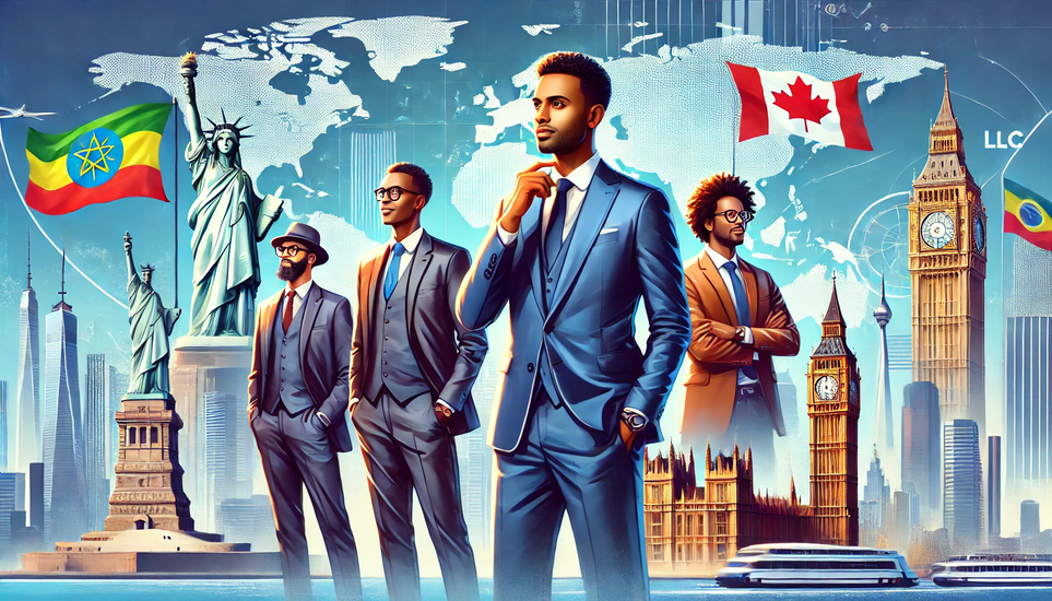 Simplified LLC Formation in the US, UK, and Canada for Ethiopians: A Case Study by Lekacard Business